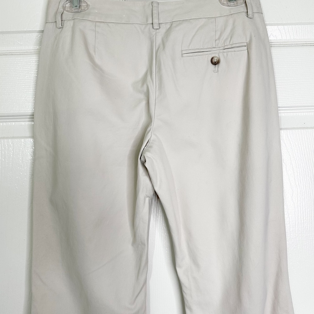 Express Editor Mid Rise Flare Leg Pants Trousers in Bone Women’s Sz 2R - Picture 5 of 10